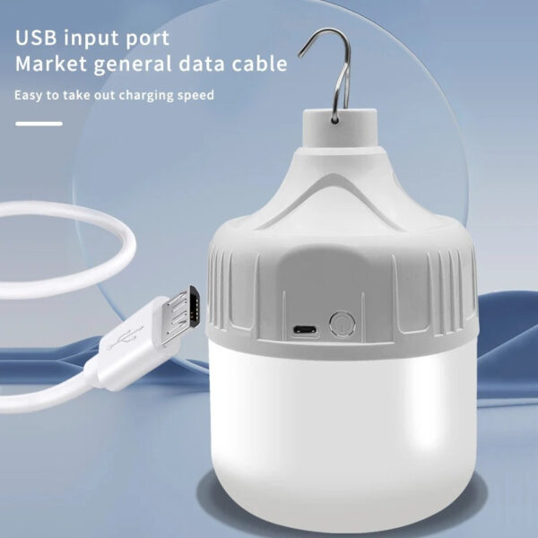 Переносна лампа 10W з USB зарядкою, світлодіодна портативна лампа