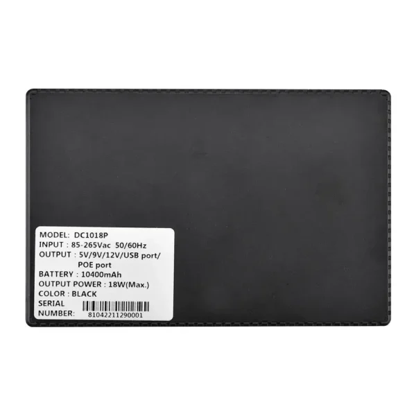 Безперебійник DC1018P 10400 мАг 18 W для роутера 5V/9V/12V POE USB ДБЖ ДБЖ ДБЖ УПС - Зображення 3