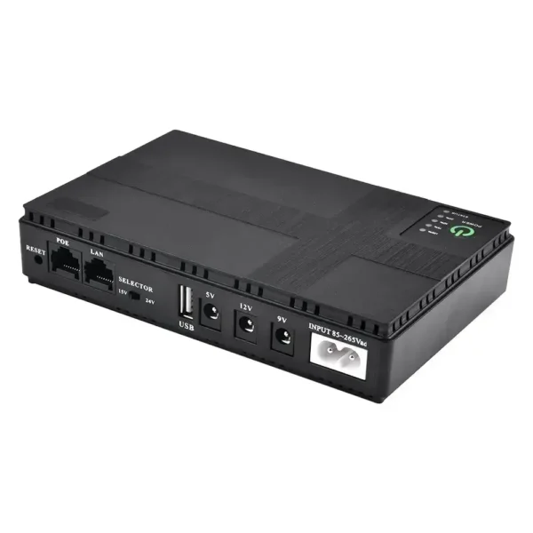 Безперебійник DC1018P 10400 мАг 18 W для роутера 5V/9V/12V POE USB ДБЖ ДБЖ ДБЖ УПС - Зображення 2
