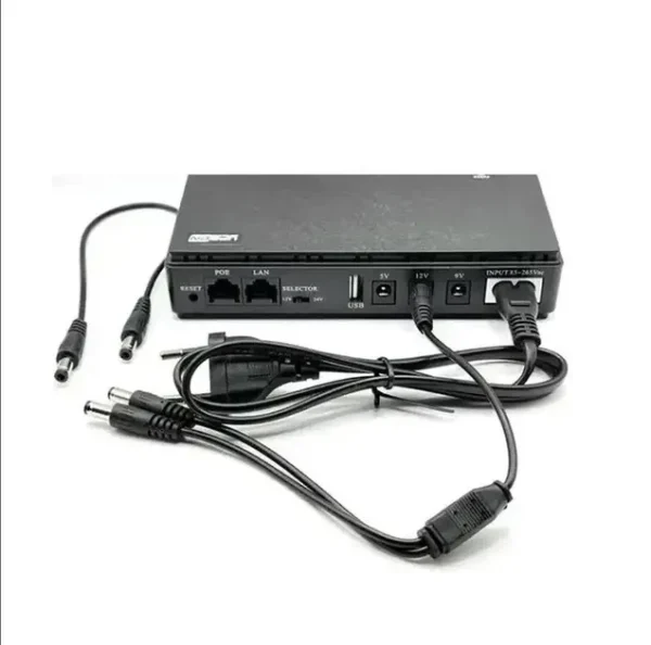 Безперебійник DC1018P 10400 мАг 18 W для роутера 5V/9V/12V POE USB ДБЖ ДБЖ ДБЖ УПС - Зображення 4