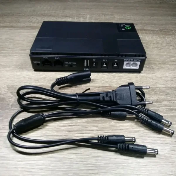 Безперебійник DC1018P 10400 мАг 18 W для роутера 5V/9V/12V POE USB ДБЖ ДБЖ ДБЖ УПС - Зображення 7