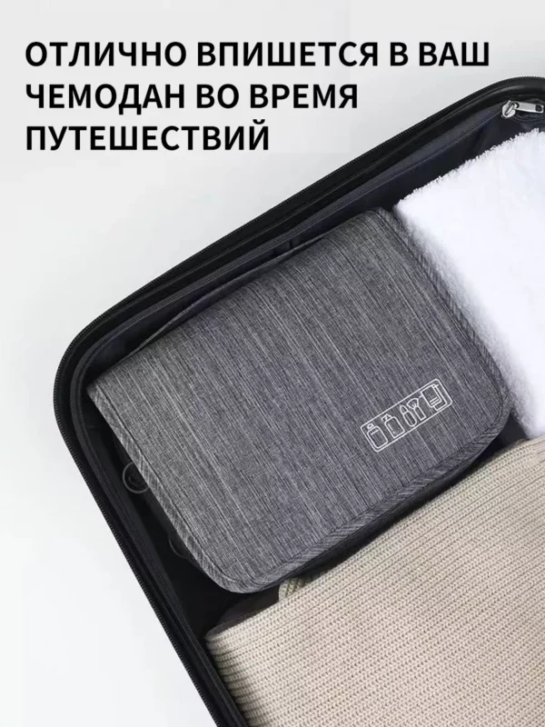 Підвісна дорожня косметичка-органайзер - Зображення 8